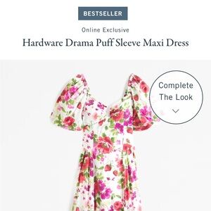 Floral maxi event dress from Abercrombie